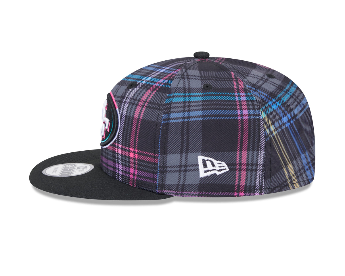 San Francisco 49ers NFL New Era Men Black 9Fifty Crucial Catch Snapback product image 3, provided for visual reference and