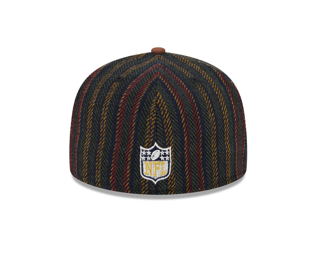Buffalo Bills NFL New Era Men Vintage Herringbone 59Fifty 60th Anniversary Fitted Hat product image 2, provided for visual