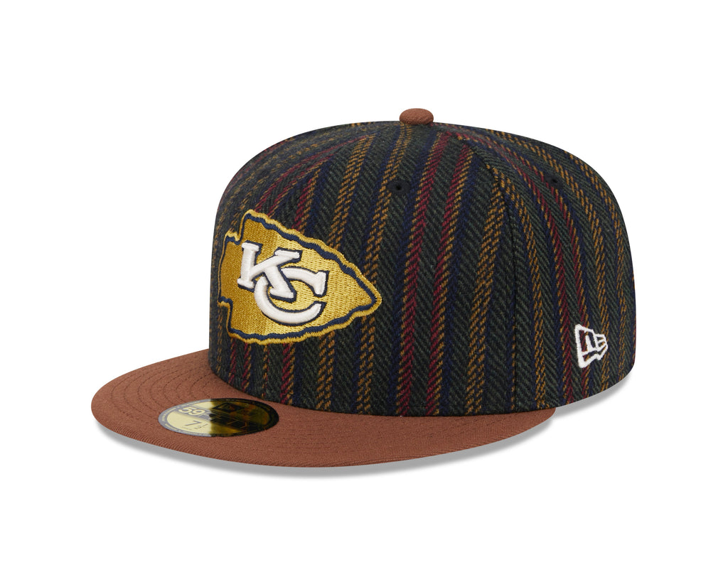 Kansas City Chiefs NFL New Era Men Vintage Herringbone 59Fifty Super Bowl LIV Fitted Hat product image 7, provided for
