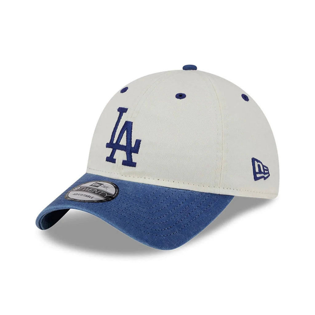 Los Angeles Dodgers MLB New Era Men White/Royal 9Twenty Classic Sidescript Adjustable Hat product image 6, provided for