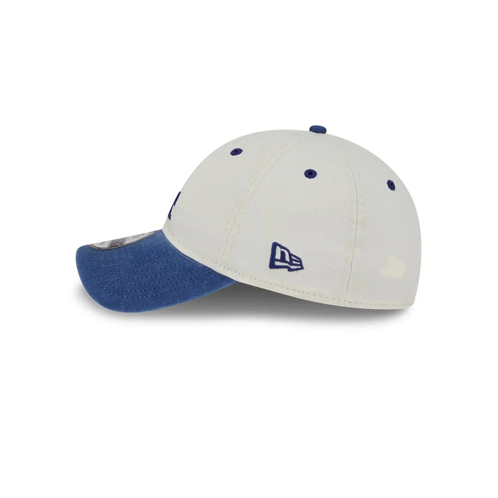 Los Angeles Dodgers MLB New Era Men White/Royal 9Twenty Classic Sidescript Adjustable Hat product image 3, provided for