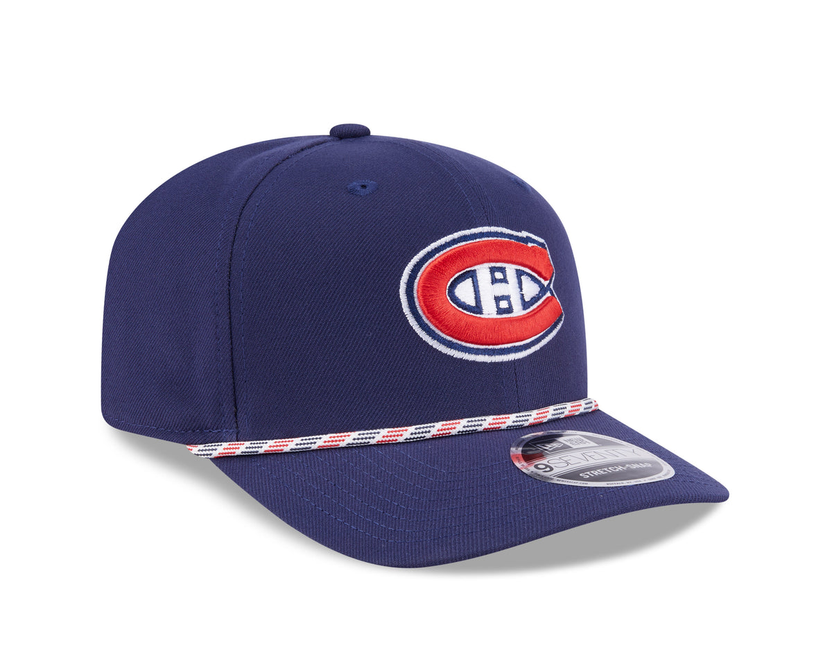 Montreal Canadiens NHL New Era Men Navy 9Seventy Multi-Rope Stretch Snapback Hat product image 4, provided for visual
