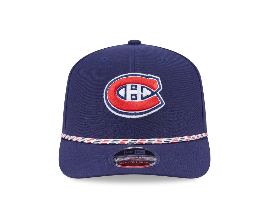Montreal Canadiens NHL New Era Men Navy 9Seventy Multi-Rope Stretch Snapback Hat product image 5, provided for visual
