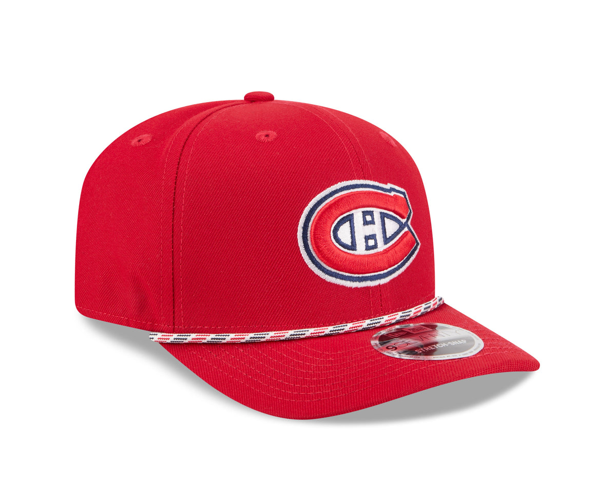 Montreal Canadiens NHL New Era Men Red 9Seventy Multi-Rope Stretch Snapback Hat product image 4, provided for visual