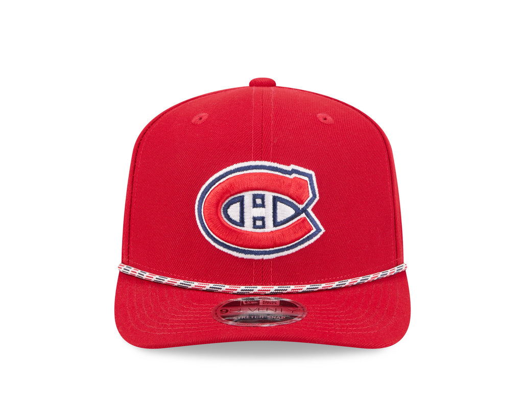 Montreal Canadiens NHL New Era Men Red 9Seventy Multi-Rope Stretch Snapback Hat product image 5, provided for visual