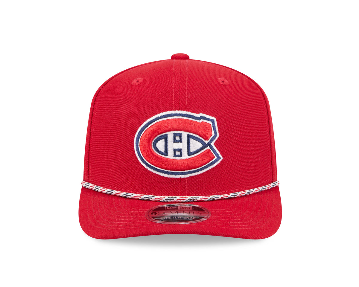 Montreal Canadiens NHL New Era Men Red 9Seventy Multi-Rope Stretch Snapback Hat product image 5, provided for visual