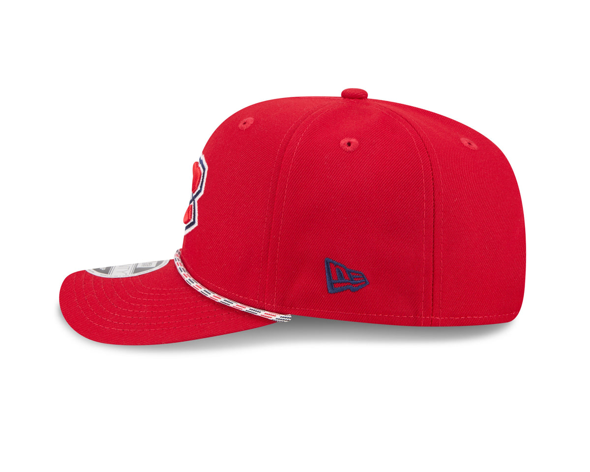 Montreal Canadiens NHL New Era Men Red 9Seventy Multi-Rope Stretch Snapback Hat product image 6, provided for visual