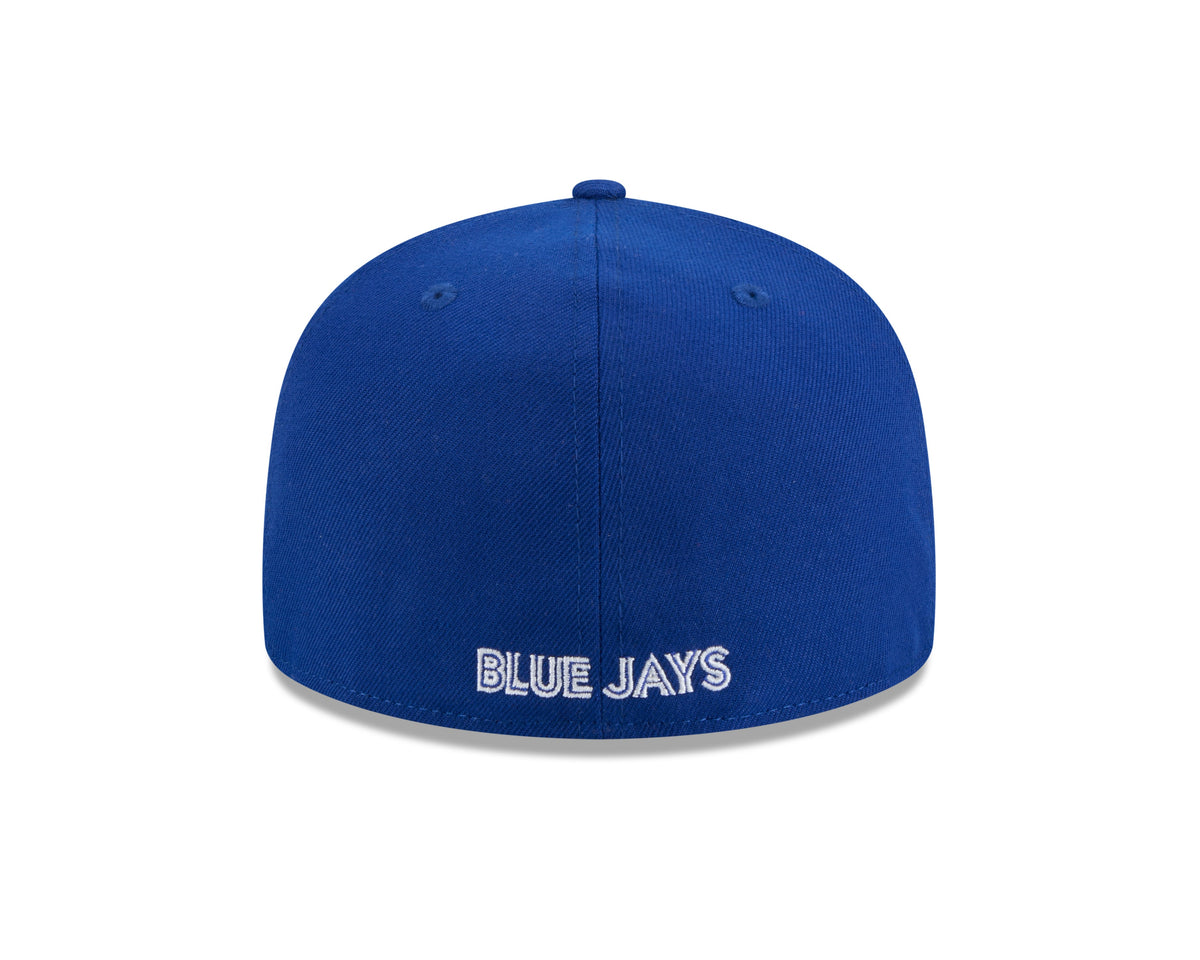 Toronto Blue Jays MLB New Era Men Royal Blue 59Fifty Overlap Script Fitted Hat product image 2, provided for visual