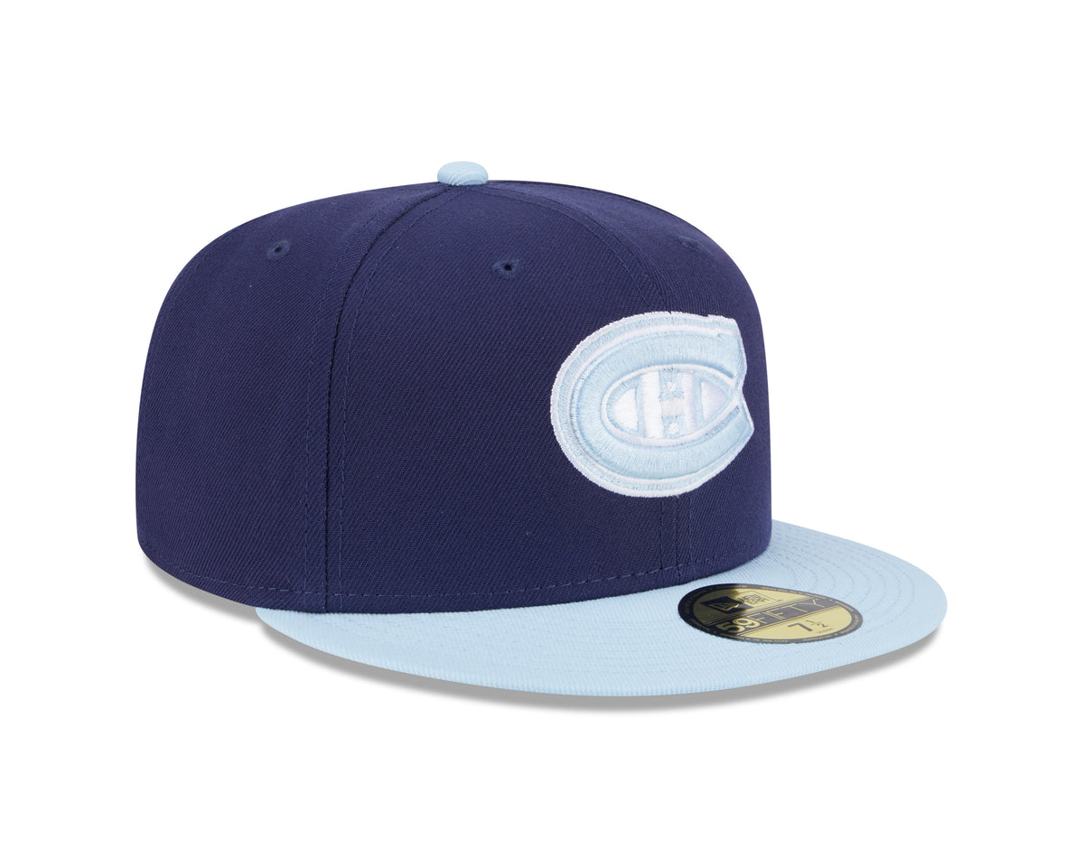 Montreal Canadiens NHL New Era Men Navy 59Fifty Two Tone Color Pack Fitted Hat product image 6, provided for visual