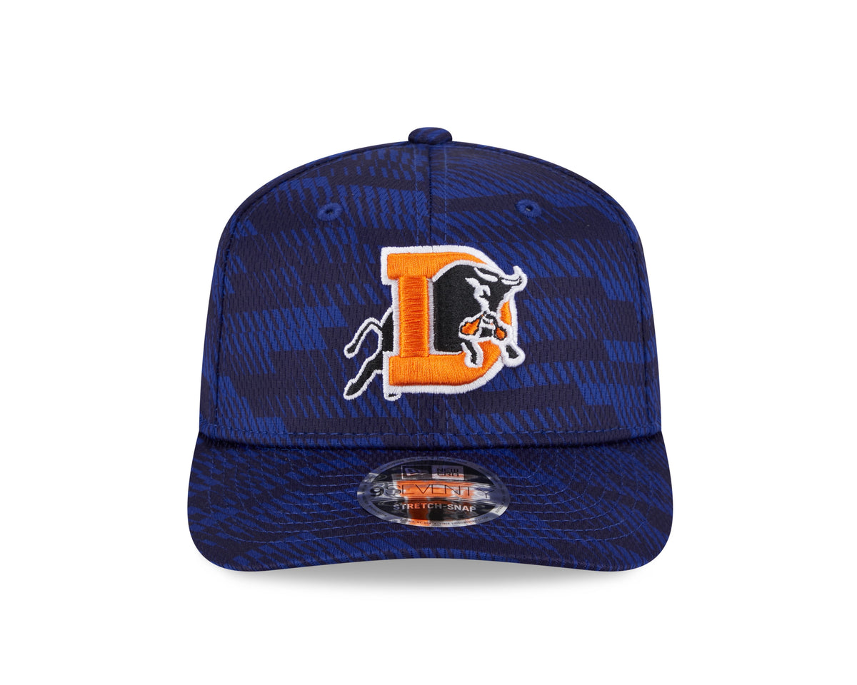 Durham Bulls MiLB New Era Men Blue 9Seventy 2025 Team Color Snapback product image 4, provided for visual reference and