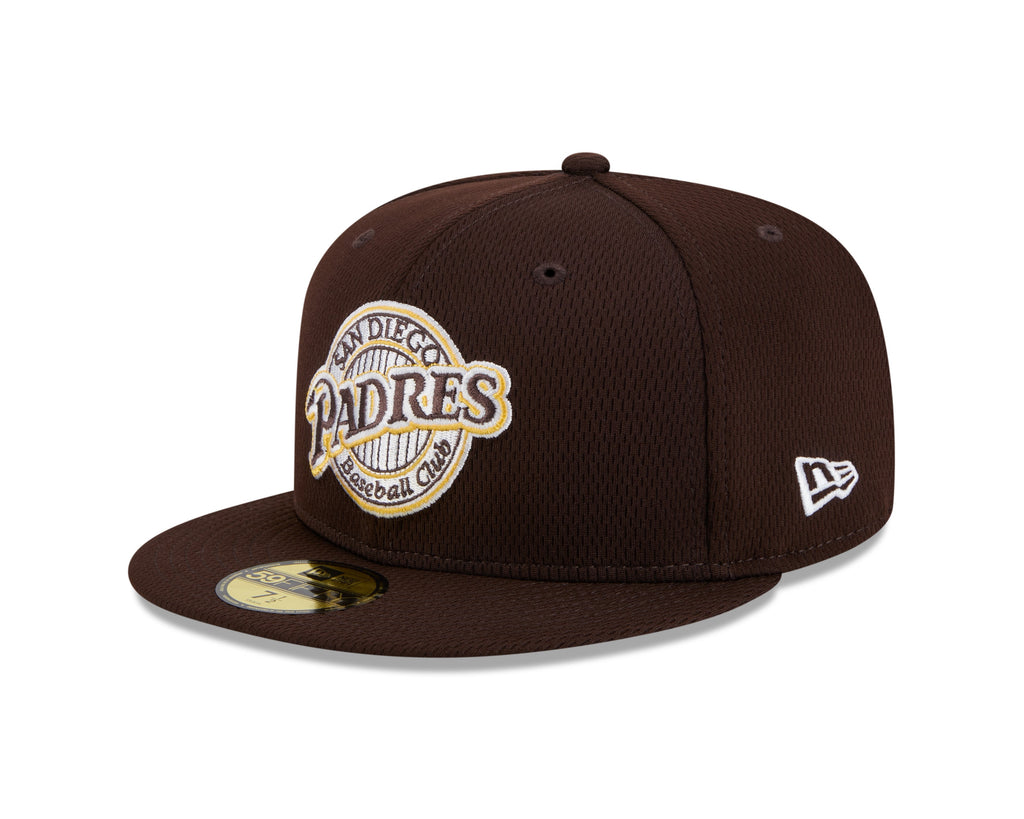 San Diego Padres MLB New Era Men Brown 59Fifty Alternate Logo Fitted Hat product image 1, provided for visual reference and