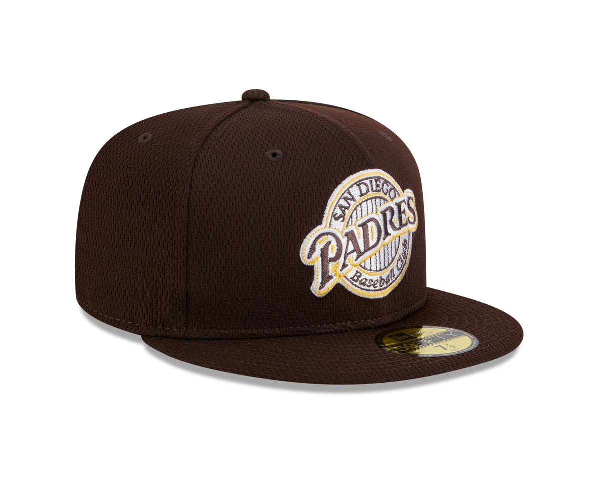 San Diego Padres MLB New Era Men Brown 59Fifty Alternate Logo Fitted Hat product image 7, provided for visual reference and