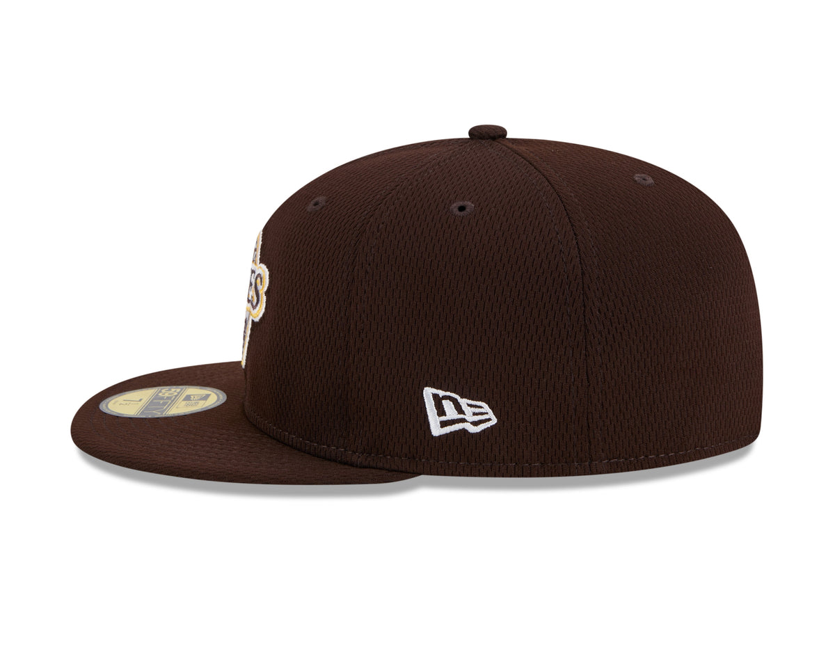 San Diego Padres MLB New Era Men Brown 59Fifty Alternate Logo Fitted Hat product image 4, provided for visual reference and