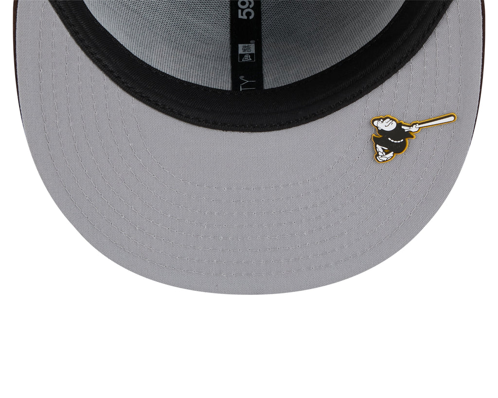 San Diego Padres MLB New Era Men Brown 59Fifty Alternate Logo Fitted Hat product image 3, provided for visual reference and