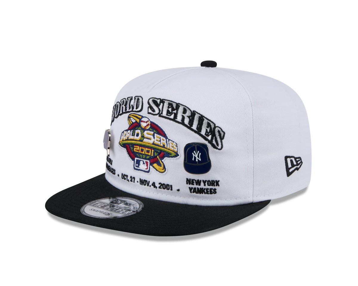 2001 World Series MLB New Era Men White Golfer Championship Pin Snapback product image 1, provided for visual reference and