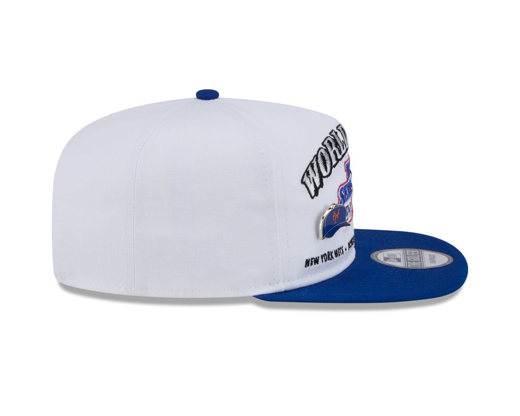 1986 World Series MLB New Era Men White Golfer Championship Pin Snapback product image 5, provided for visual reference and