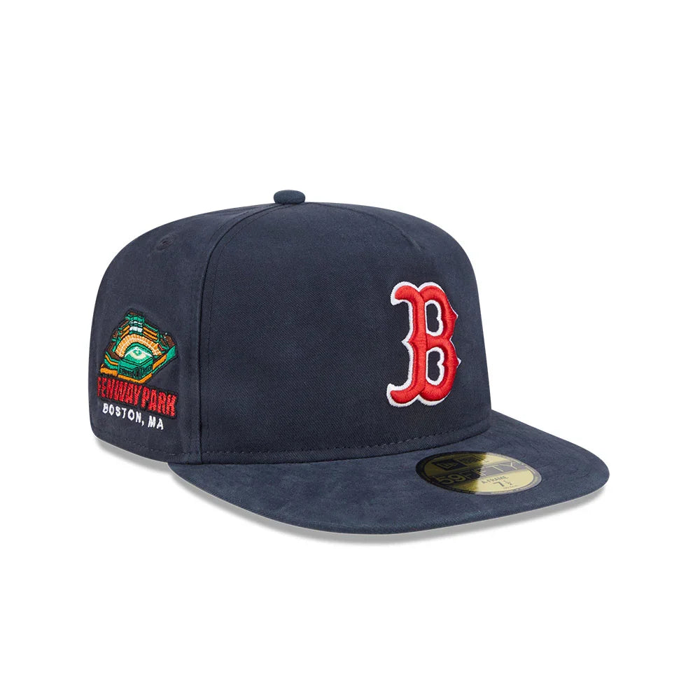 Boston Red Sox MLB New Era Men Dark Blue 59Fifty A-Frame Championship Side Flag product image 4, provided for visual