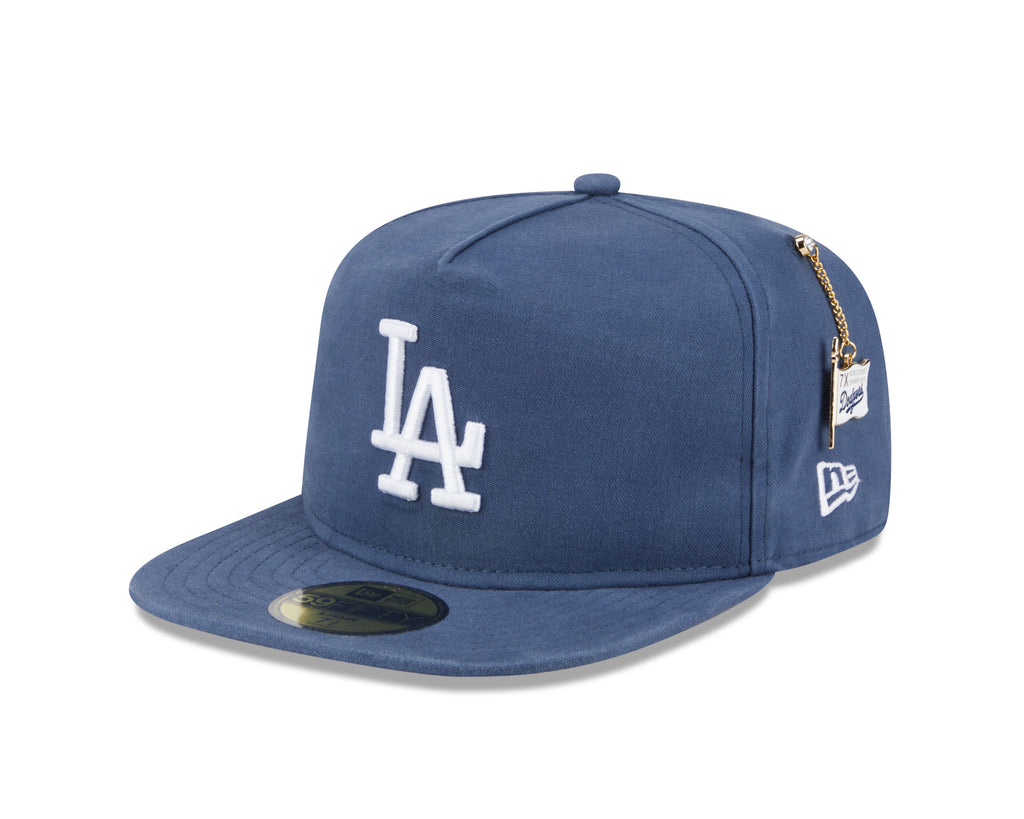 Los Angeles Dodgers MLB New Era Men Dark Blue 59Fifty A-Frame Championship Side Flag product image 1, provided for visual