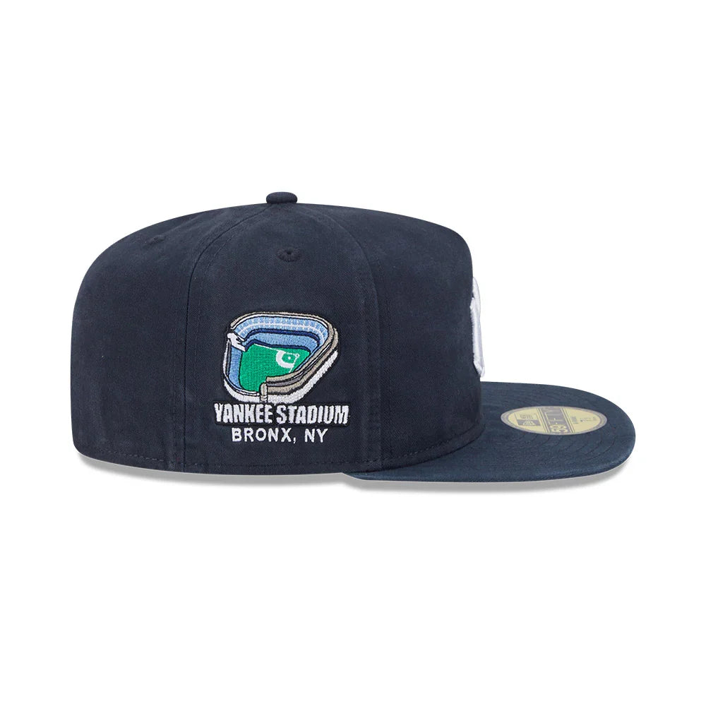 New York Yankees MLB New Era Men Dark Blue 59Fifty A-Frame Championship Side Flag product image 6, provided for visual