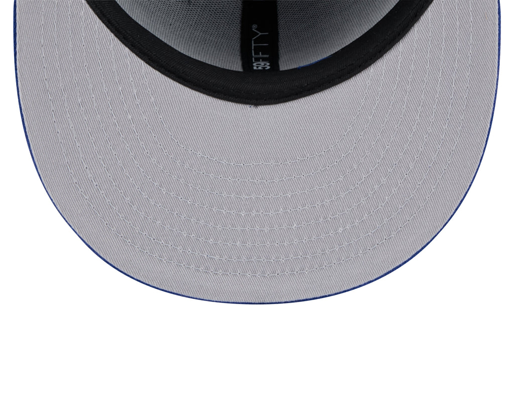 New York Mets MLB New Era Men Royal Blue 59Fifty State Stitch Fitted Hat product image 4, provided for visual reference and
