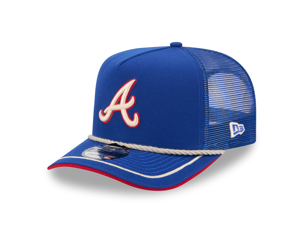 Atlanta Braves MLB New Era Men Royal Blue 9Fifty A-Frame Vintage Rope Snapback product image 1, provided for visual
