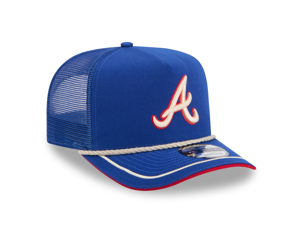Atlanta Braves MLB New Era Men Royal Blue 9Fifty A-Frame Vintage Rope Snapback product image 5, provided for visual