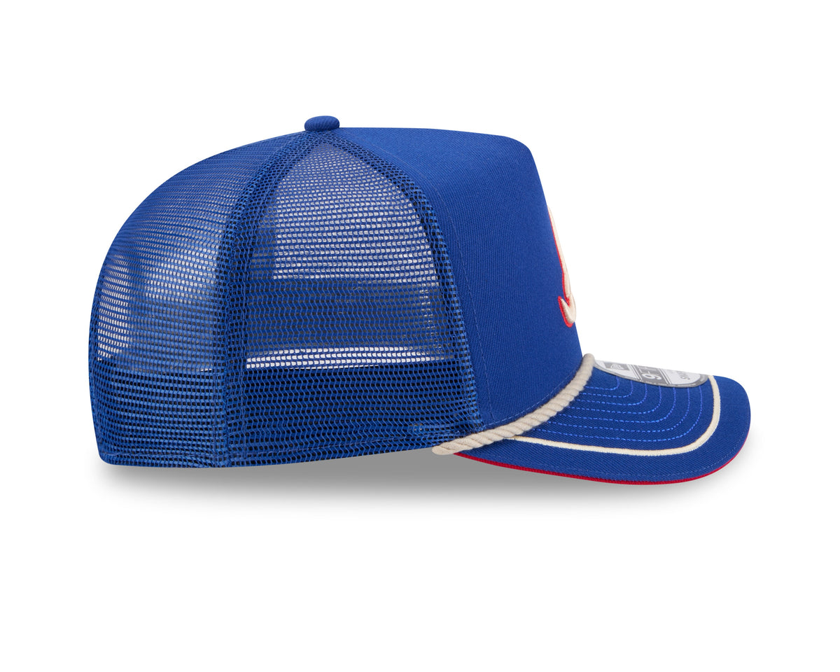 Atlanta Braves MLB New Era Men Royal Blue 9Fifty A-Frame Vintage Rope Snapback product image 3, provided for visual