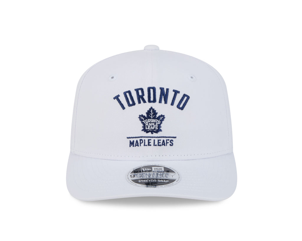 Toronto Maple Leafs NHL New Era Men White 9Seventy Snapback Hat product image 6, provided for visual reference and product