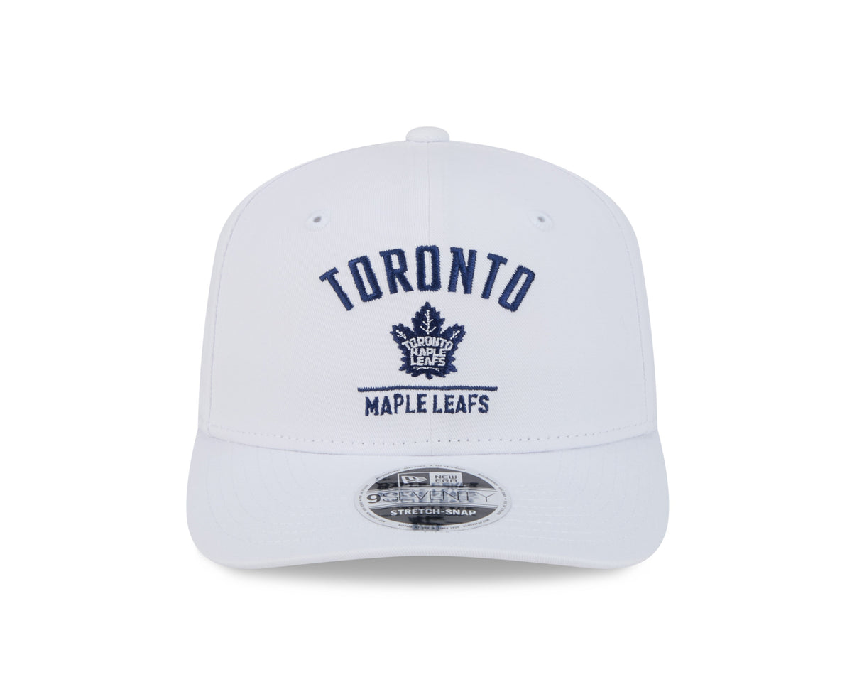 Toronto Maple Leafs NHL New Era Men White 9Seventy Snapback Hat product image 6, provided for visual reference and product