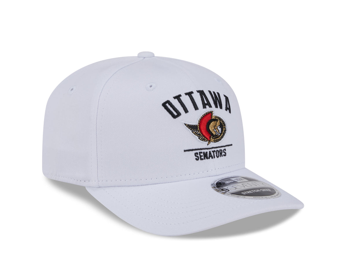 Ottawa Senators NHL New Era Men White 9Seventy Snapback Hat product image 6, provided for visual reference and product