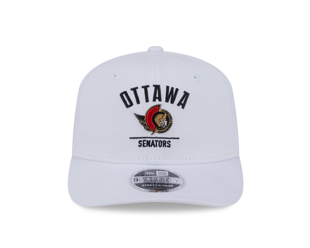 Ottawa Senators NHL New Era Men White 9Seventy Snapback Hat product image 7, provided for visual reference and product