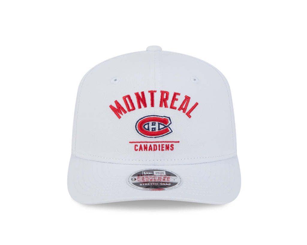 Montreal Canadiens NHL New Era Men White 9Seventy Snapback Hat product image 5, provided for visual reference and product