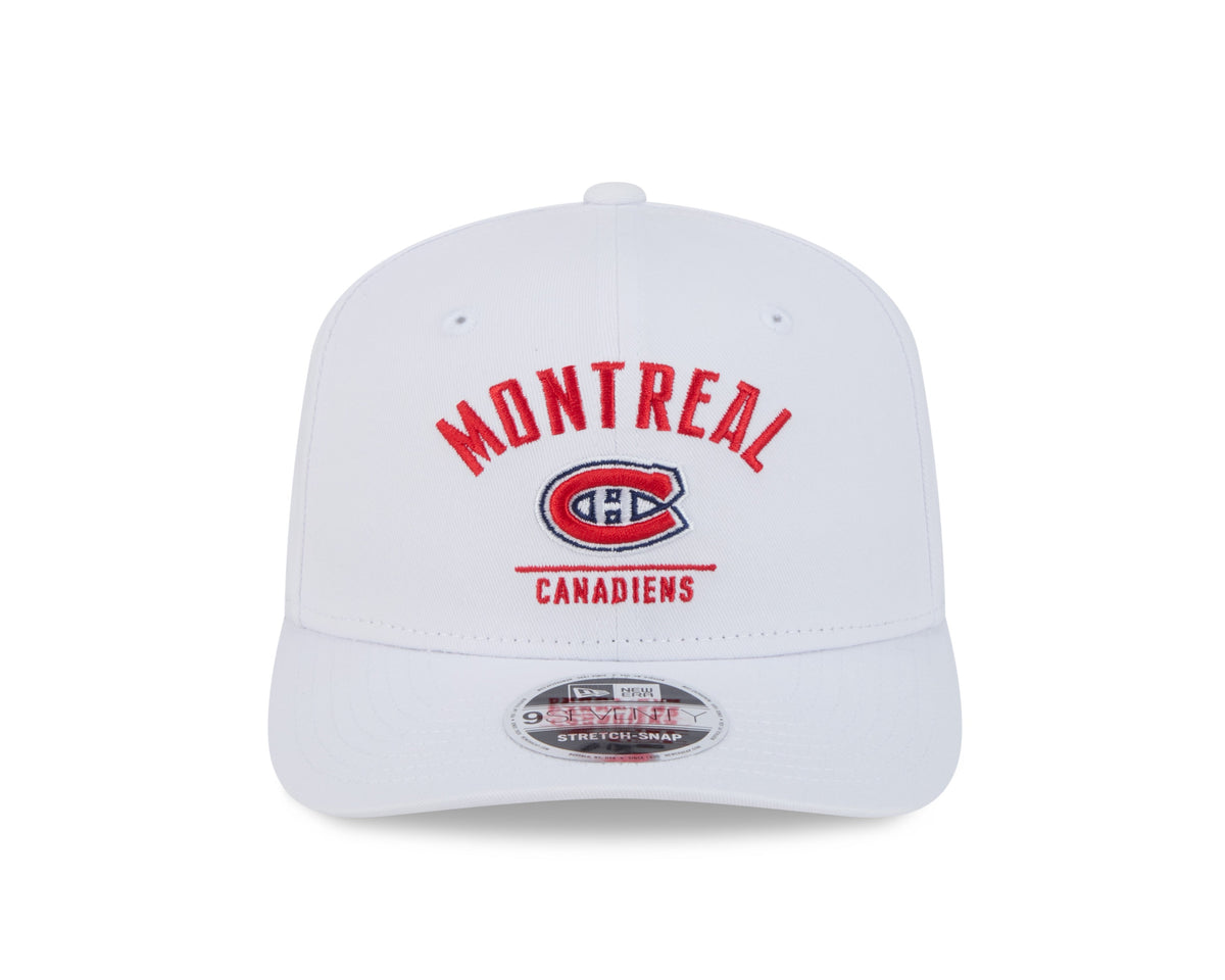 Montreal Canadiens NHL New Era Men White 9Seventy Snapback Hat product image 5, provided for visual reference and product