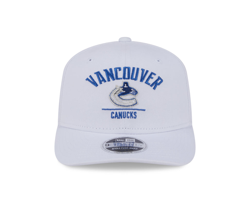 Vancouver Canucks NHL New Era Men White 9Seventy Snapback Hat product image 6, provided for visual reference and product