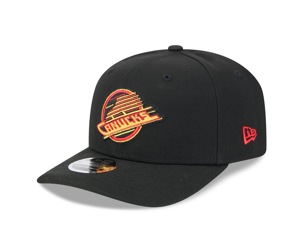 Vancouver Canucks NHL New Era Men Black 9Seventy Team Color Snapback Hat product image 1, provided for visual reference and