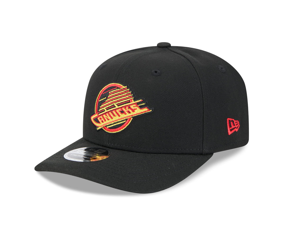 Vancouver Canucks NHL New Era Men Black 9Seventy Team Color Snapback Hat product image 1, provided for visual reference and