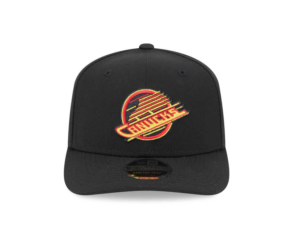 Vancouver Canucks NHL New Era Men Black 9Seventy Team Color Snapback Hat product image 6, provided for visual reference and