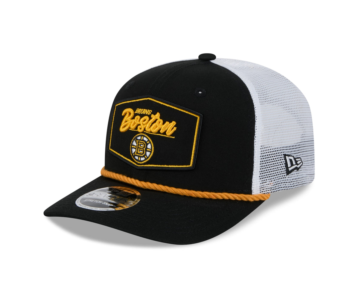 Boston Bruins NHL New Era Men Black 9Seventy Cord Snapback Hat product image 1, provided for visual reference and product