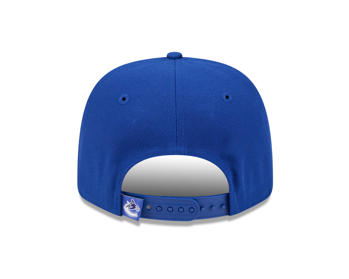 Vancouver Canucks NHL New Era Men Royal 9Seventy Team Color Snapback Hat product image 2, provided for visual reference and