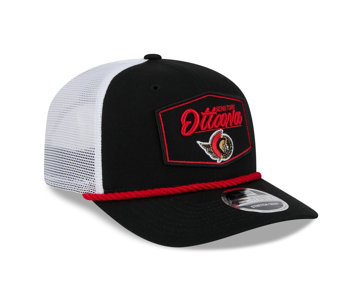 Ottawa Senators NHL New Era Men Black 9Seventy Cord Snapback Hat product image 6, provided for visual reference and product