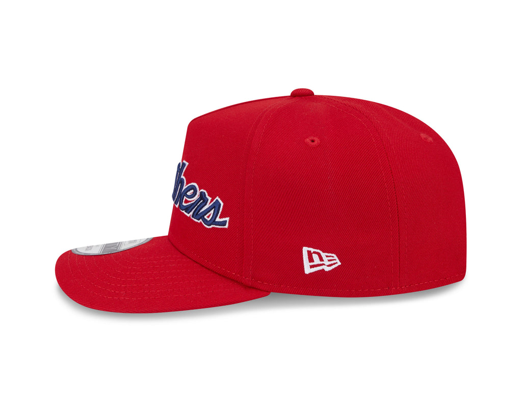 Florida Panthers NHL New Era Men Red 9FIfty Script A-Frame Snapback product image 7, provided for visual reference and