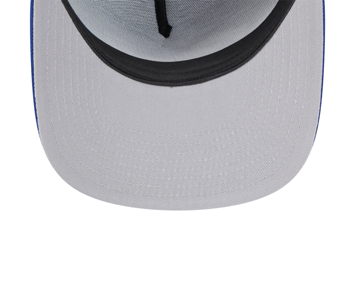 Edmonton Oilers NHL New Era Men Royal 9Fifty Script A-Frame Snapback Hat product image 5, provided for visual reference and