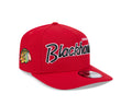 Chicago Blackhawks NHL New Era Men Red 9FIfty Script A-Frame Snapback product image 1, provided for visual reference and
