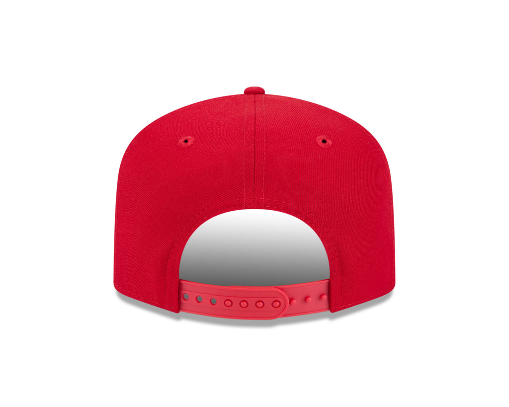 Chicago Blackhawks NHL New Era Men Red 9FIfty Script A-Frame Snapback product image 2, provided for visual reference and
