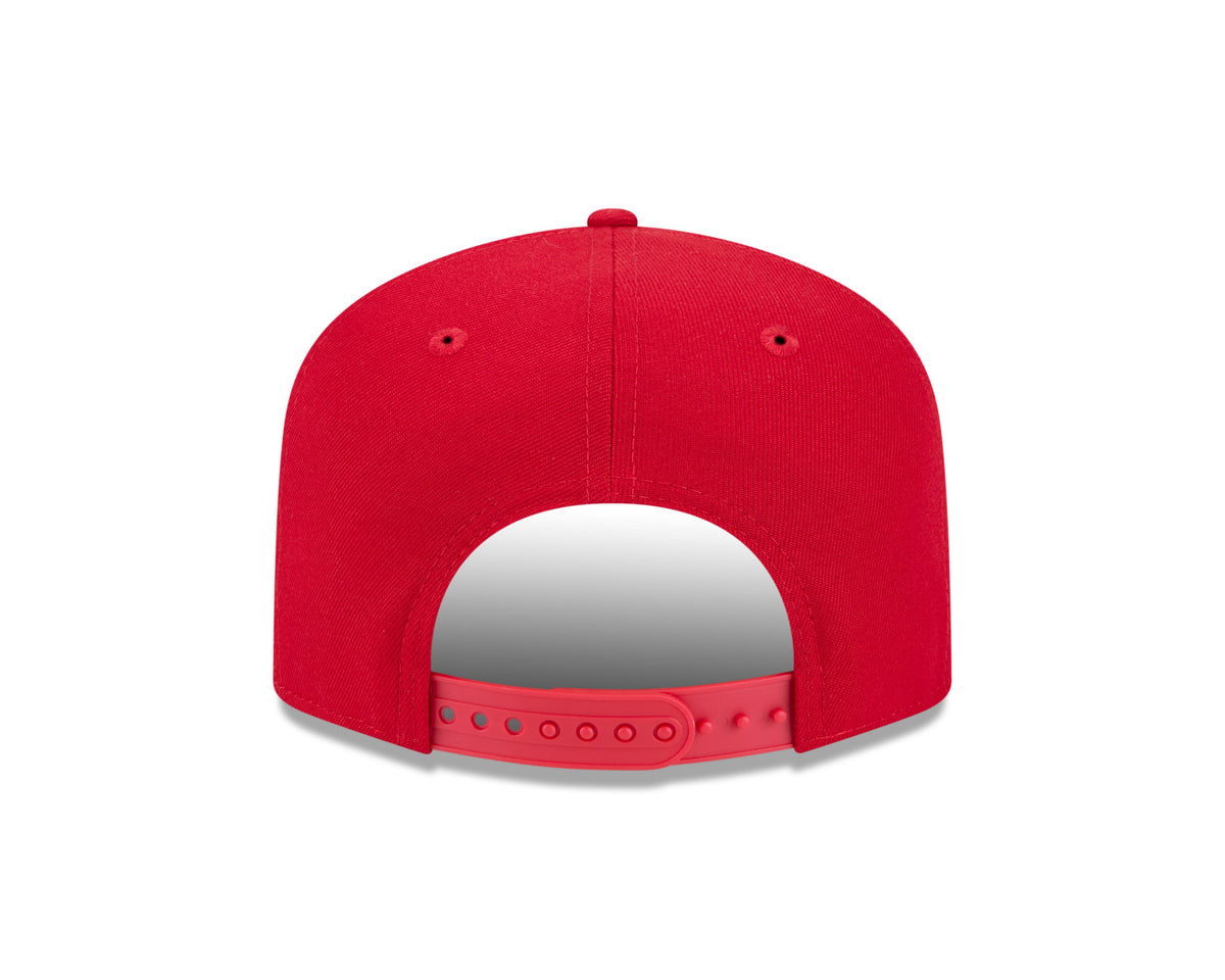 Chicago Blackhawks NHL New Era Men Red 9FIfty Script A-Frame Snapback product image 2, provided for visual reference and