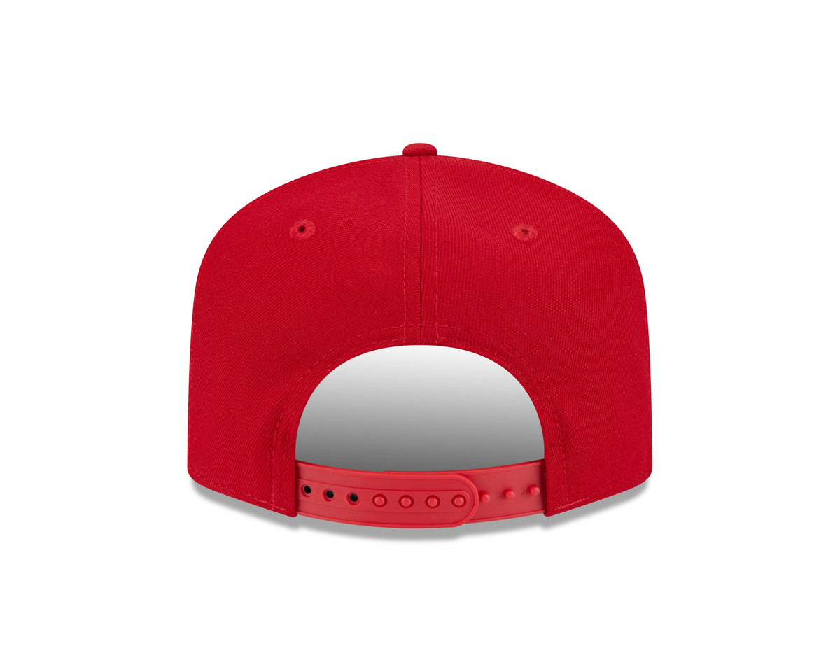 Detroit Red Wings NHL New Era Men Red 9FIfty Script A-Frame Snapback product image 2, provided for visual reference and