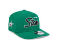 Dallas Stars NHL New Era Men Green 9FIfty Script A-Frame Snapback product image 1, provided for visual reference and product