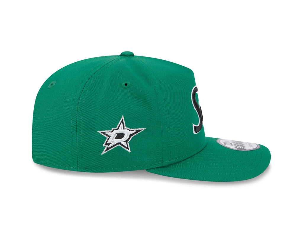 Dallas Stars NHL New Era Men Green 9FIfty Script A-Frame Snapback product image 4, provided for visual reference and product