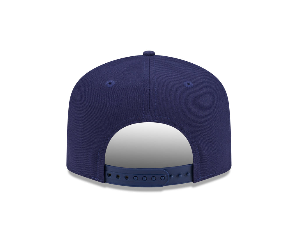 Columbus Blue Jackets NHL New Era Men Navy 9FIfty Script A-Frame Snapback product image 2, provided for visual reference and
