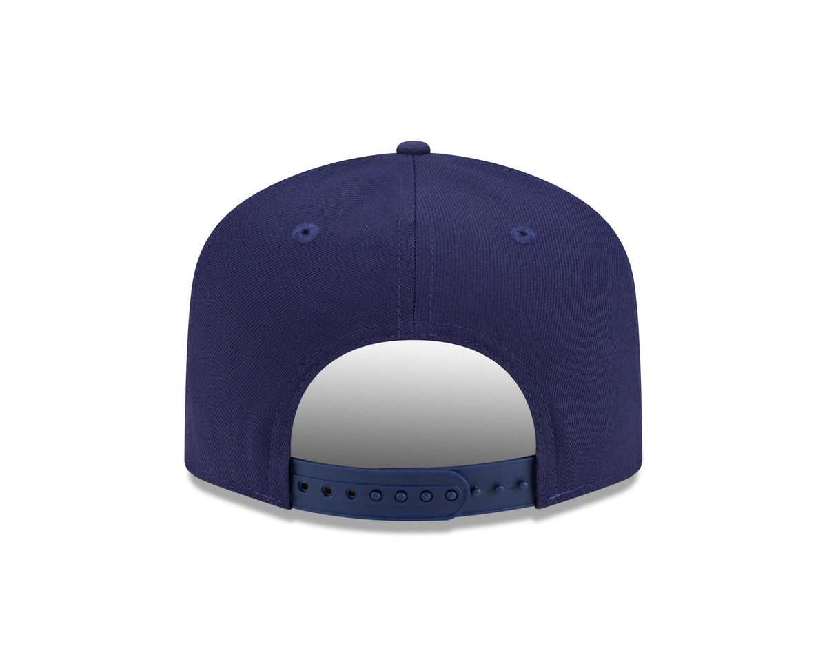 Columbus Blue Jackets NHL New Era Men Navy 9FIfty Script A-Frame Snapback product image 2, provided for visual reference and